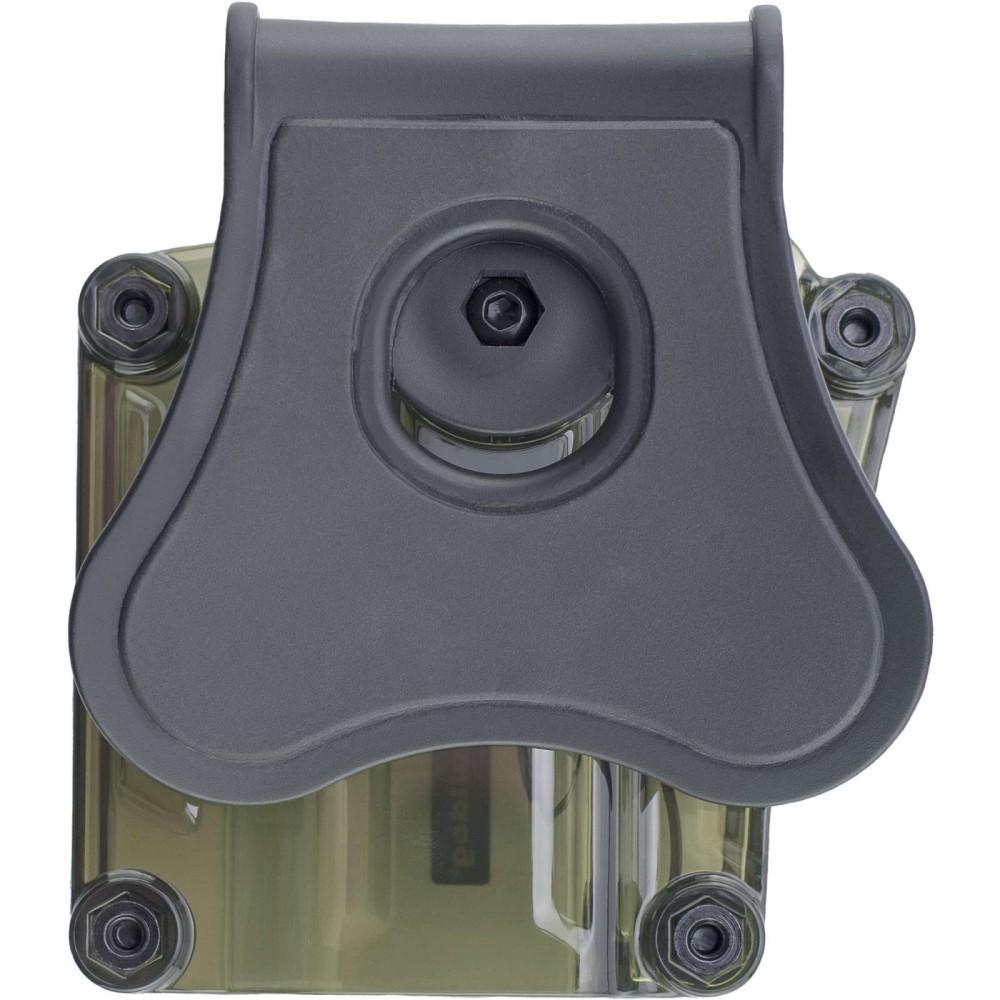 Bulldog Max Multi-Fit Polymer Holster w/ Paddle-Transparent Green RH Picture of Bulldog Cases Bulldog Max Multi-Fit Polymer Holster w/ Paddle-Transparent Green