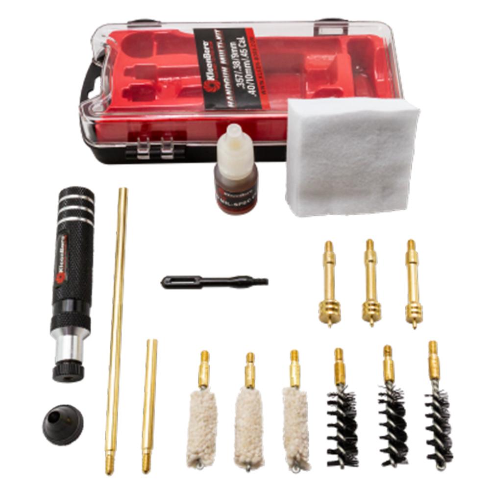 KleenBore Multi-Handgun Cleaning Kit .38/9mm Luger/10mm/.40/.45 Caliber Picture of Kleen Bore KleenBore Multi-Handgun .38/9/10mm/.40/.45 Caliber Cleaning Kit