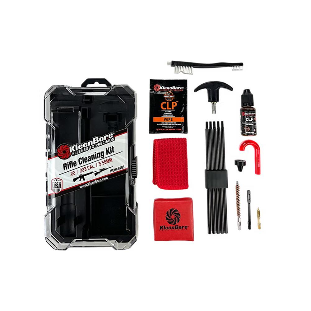 Kleenbore Rifle Cleaning Kit .22/.223/5.56mm Picture of Kleen Bore KleenBore 22/223/5.56mm Rifle Cleaning Kit