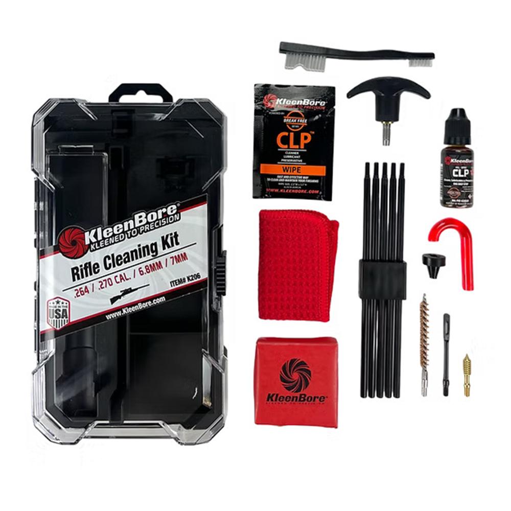 Kleenbore Rifle Cleaning Kit .264/.270/7mm Picture of Kleen Bore KleenBore .264/.270/7mm Rifle Cleaning Kit