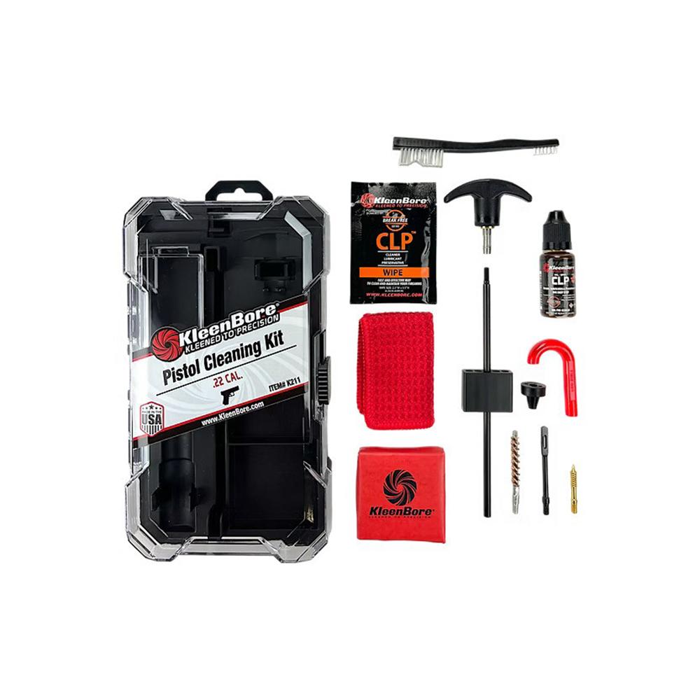 Kleenbore Handgun Cleaning Kit .22 Cal Picture of Kleen Bore KleenBore 22 Cal Handgun Cleaning Kit