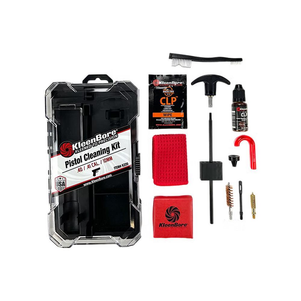 Kleenbore Handgun Cleaning Kit .40/.41/10mm Picture of Kleen Bore KleenBore 40/41/10mm Handgun Cleaning Kit