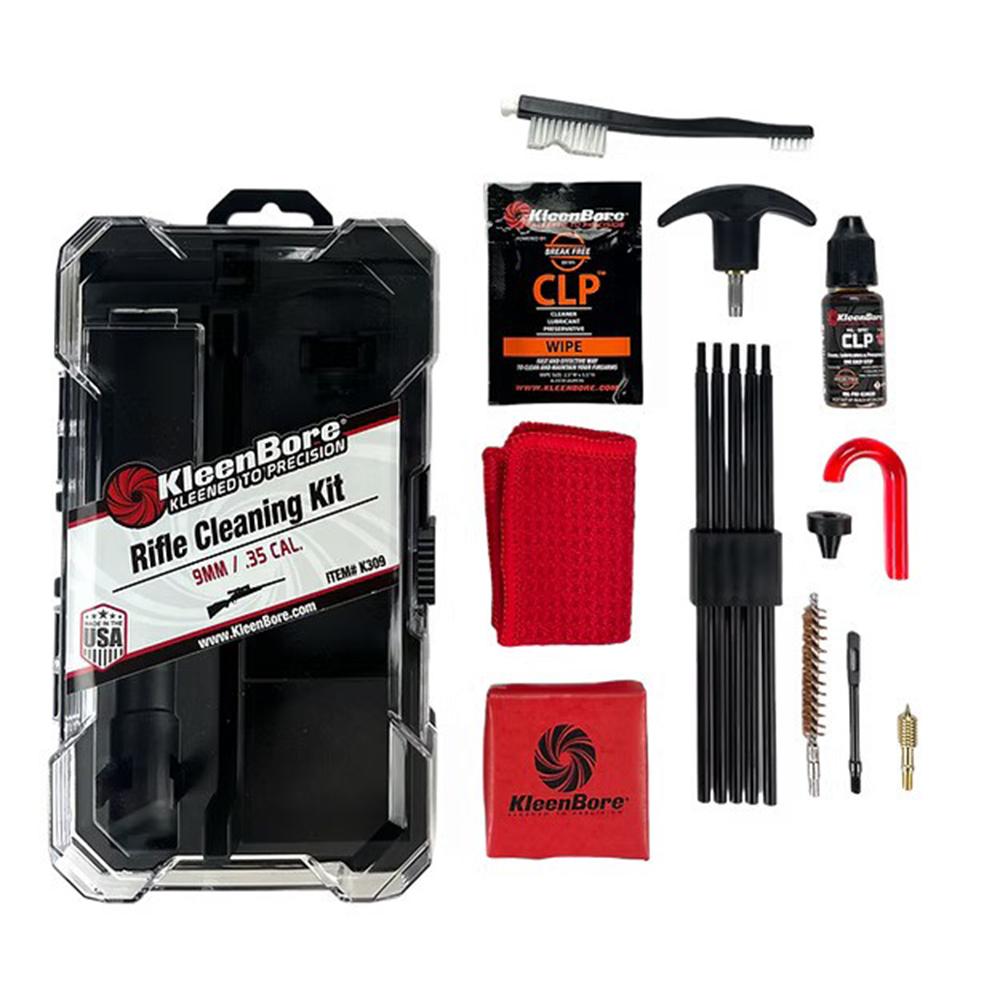 KleenBore 9mm Pistol Caliber Carbine (Rifle) Cleaning Kit Picture of Kleen Bore KleenBore 9mm/35 Cal Rifle Cleaning Kit