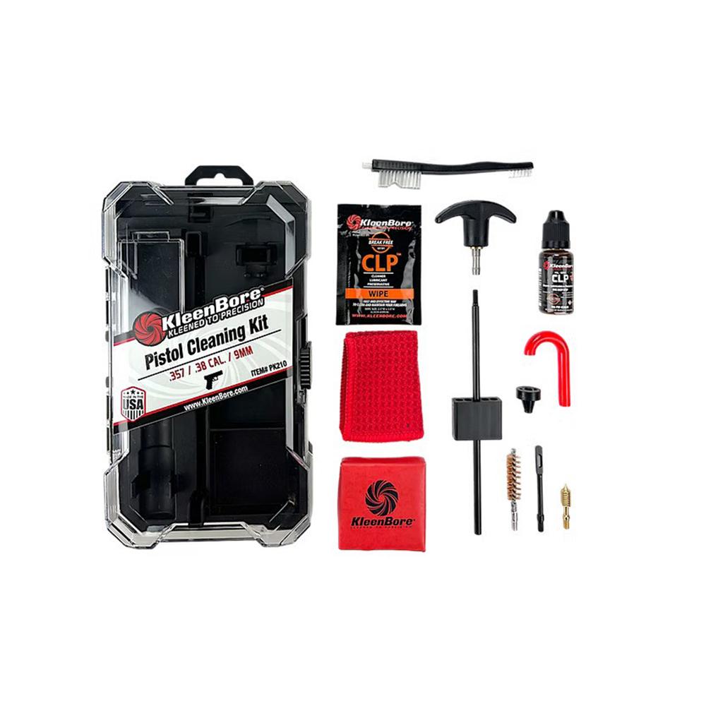 KleenBore Handgun Cleaning Kit .38/.357/9mm Luger Picture of Kleen Bore KleenBore 38/357/9mm Handgun Cleaning Kit