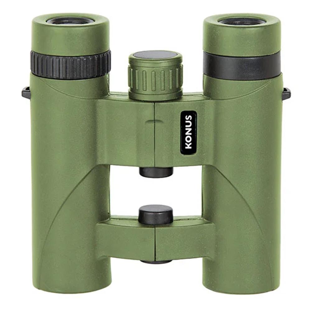 Konus Orient Binoculars 12x32mm Green Picture of Konus Optics ORIENT 12x32mm Compact Binocular GR RuberOpen Hinge Body GR Multi-Coating