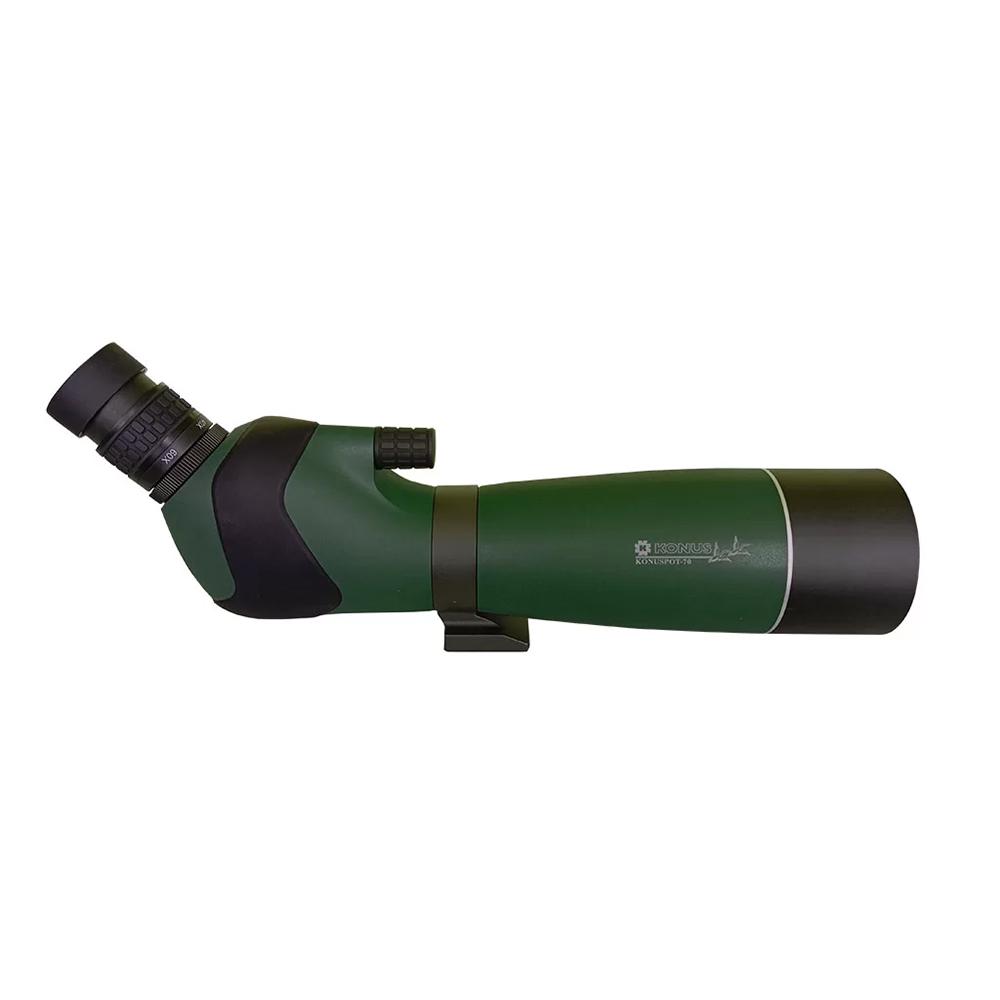 Konus Konuspot-70B Spotting Scope 20x-60x70mm Zoom Green with Tripod Picture of Konus Optics Konus 20x-60x70mm Zoom Spotting Scope w/ Tripod