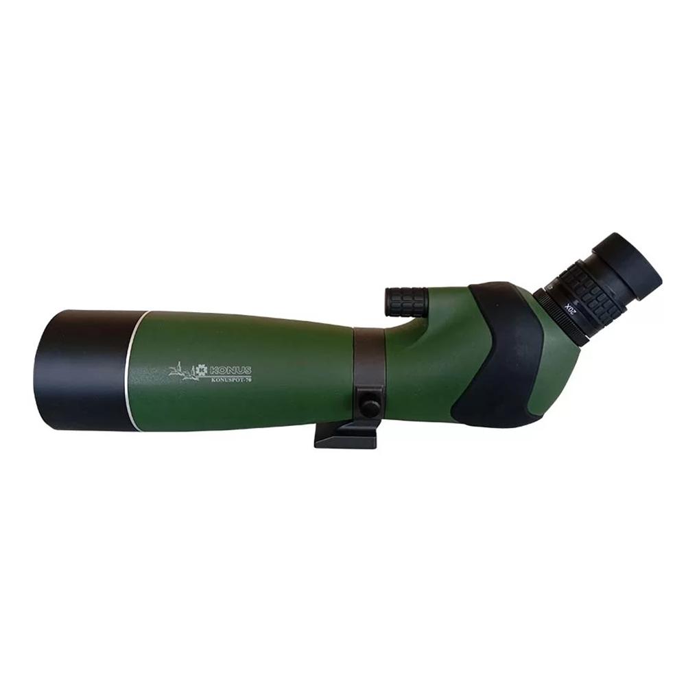 Konus Konuspot-70B Spotting Scope 20x-60x70mm Zoom Green with Tripod Picture of Konus Optics Konus 20x-60x70mm Zoom Spotting Scope w/ Tripod