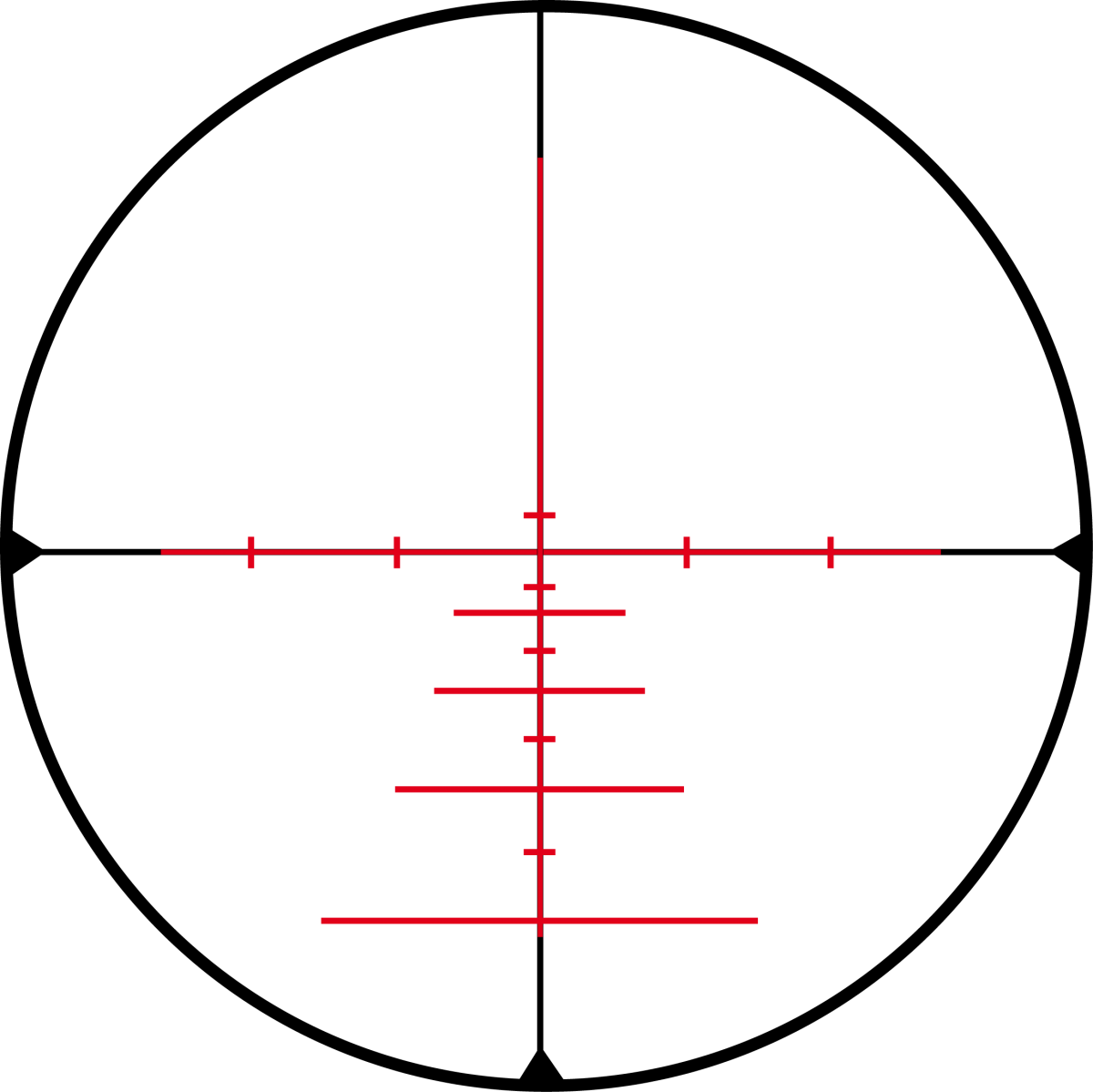 Konus Absolute Rifle Scope 5-40x56 Zoom 30mm SFP 550 Ballistic Reticle Illum - Black Picture of Konus Optics Konus Riflescope 5-40x56 550 ballistic reticle