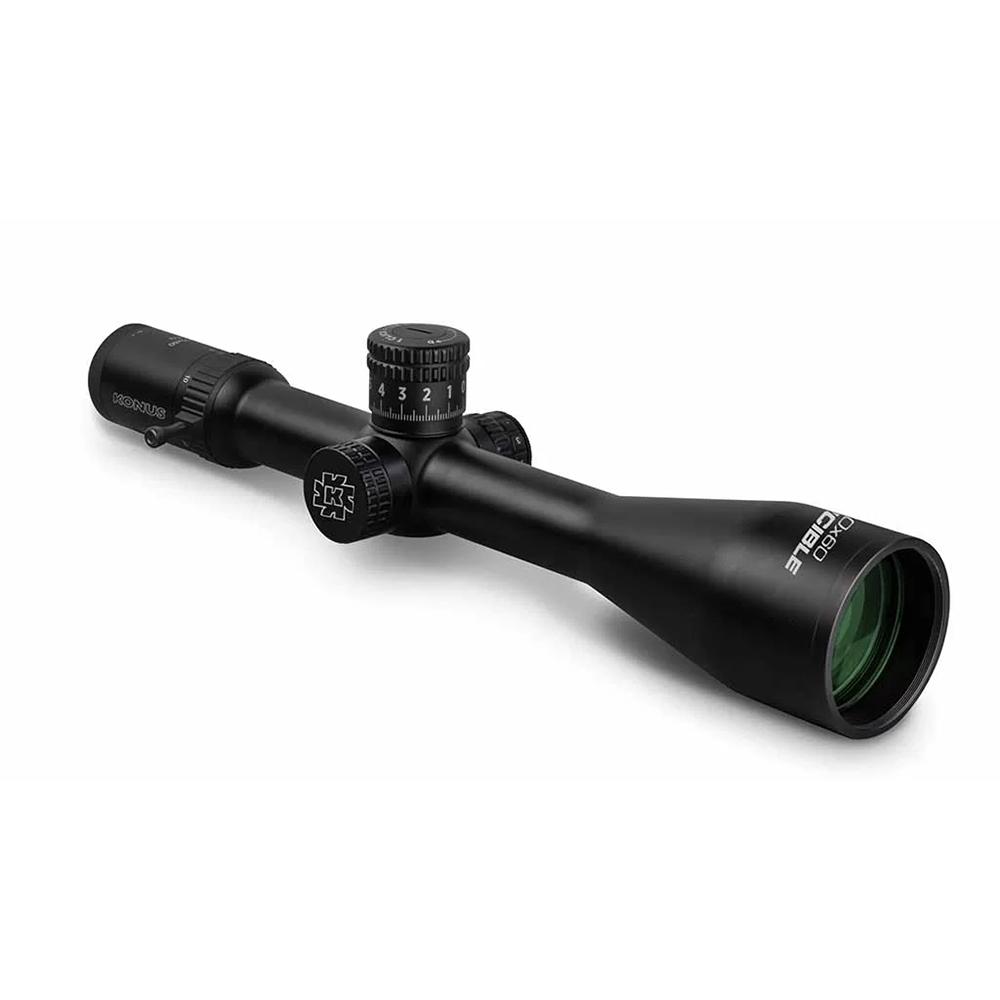 Konus Invincible Rifle Scope 5-50x60 34mm SFP Fine Crosshair Illum. Black