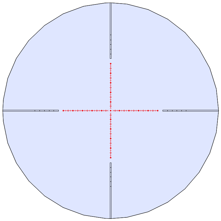 Konus Absolute Series Zoom Riflescope 5-40x56 Mil-Dot Non Illum Black Picture of Konus Optics Konus Absolute Series Riflescope 5-40x56 Mil-Dot Reticle