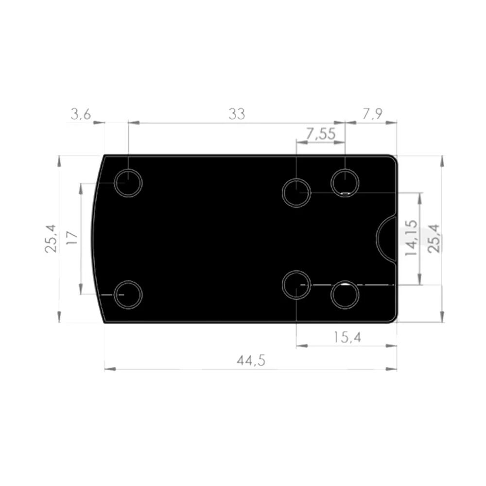 Konus Fission-MR Micro Red Dot Multi-Reticle Weaver Mount & Deltapoint Pro Base Picture of Konus Optics Konus Micro Red Dot Multii-Reticles Weaver Mount & Deltapoint Pro Base