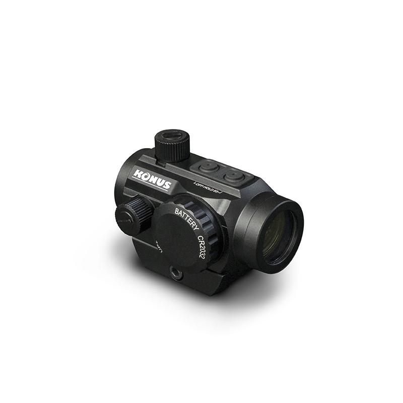 Konus Sight-Pro Nuclear Red Dot Dual Riser - Dual Illum Red/Green Dot - Matte Picture of Konus Optics SIGHT-PRO NUCLEAR Red Dot