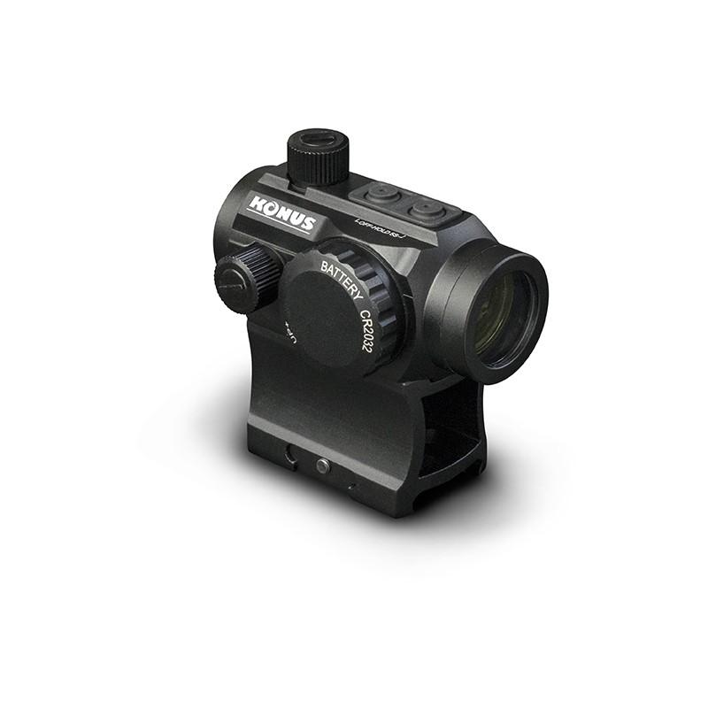 Konus Sight-Pro Nuclear Red Dot Dual Riser - Dual Illum Red/Green Dot - Matte Picture of Konus Optics SIGHT-PRO NUCLEAR Red Dot