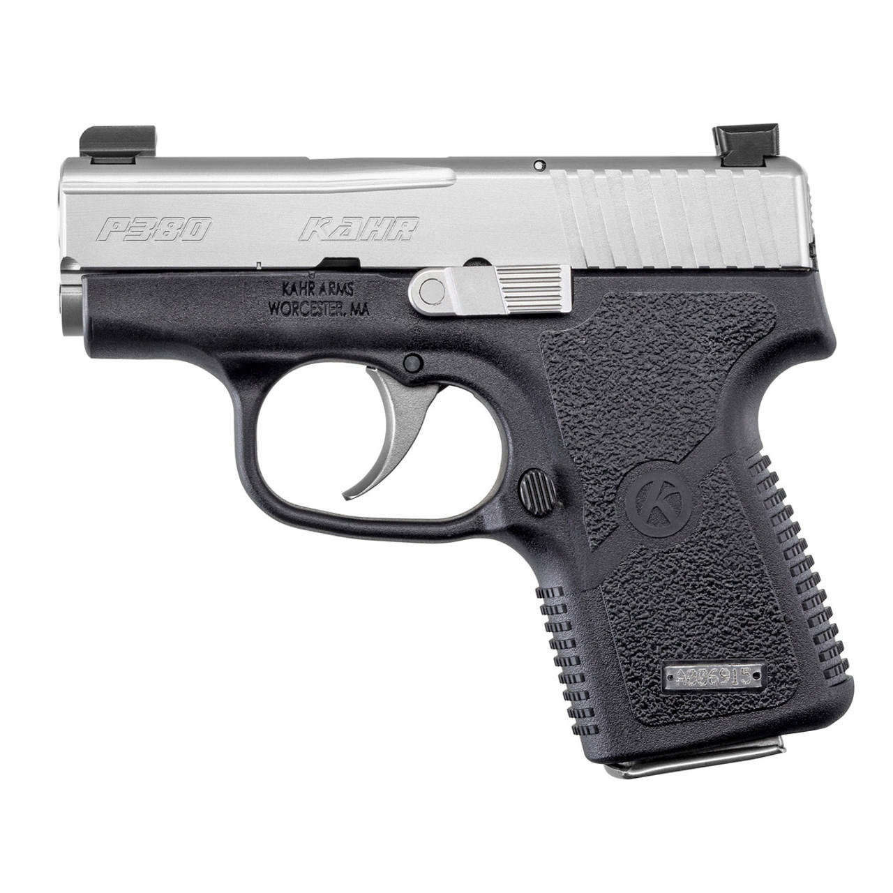 Kahr P380 Handgun .380 Auto 6rd Magazine 2.58" Barrel  Black Stainless LCI Night Sights CA Compliant Picture of Kahr Arms P380 2.58" bbl blk disconnector & LCI W/night sights CA OKAY