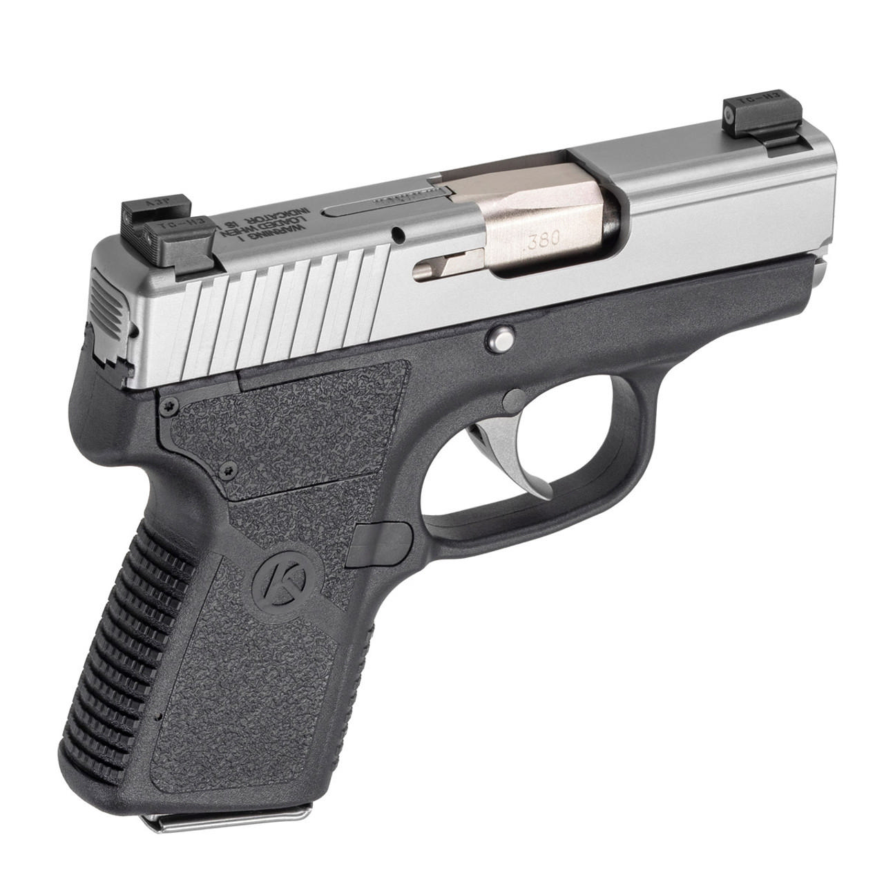 Kahr P380 Handgun .380 Auto 6rd Magazine 2.58" Barrel  Black Stainless LCI Night Sights CA Compliant Picture of Kahr Arms P380 2.58" bbl blk disconnector & LCI W/night sights CA OKAY