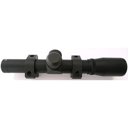 Keystone Pistol Scope - 2x-20mm Eye Relief 14.5" 3/8" Dovetail Rings Picture of Keystone Sporting Arms CHIPMUNK HUNTER PISTOL SCOPE