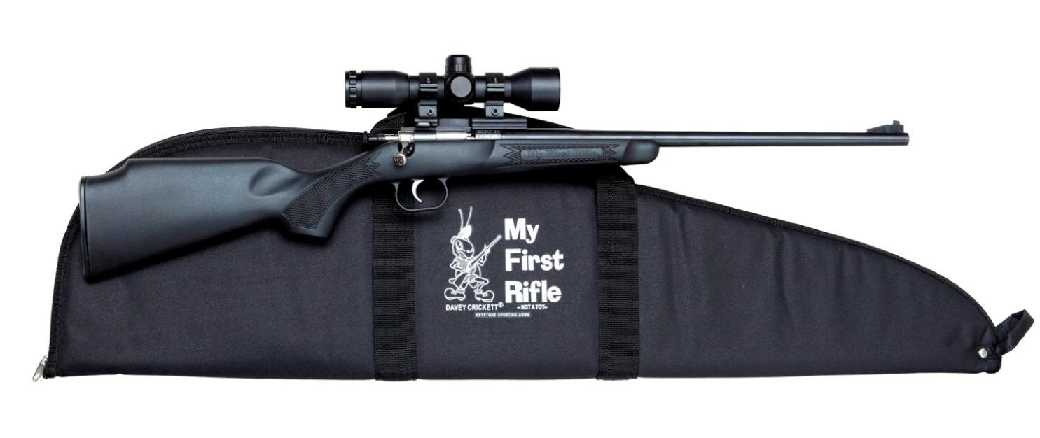 Keystone Synthetic .22LR Rifle w Scope Mount & Case