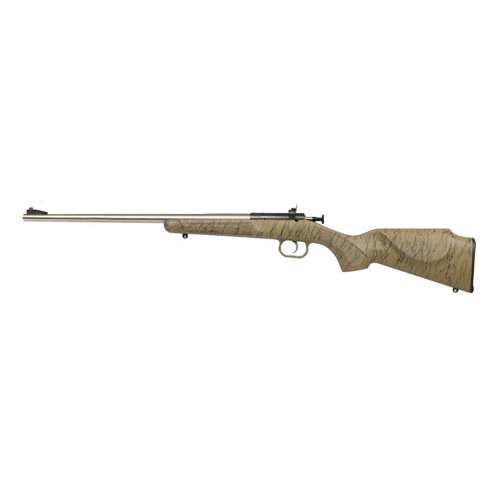 Keystone Crickett "My First Rifle" .22 LR Single Shot 16.1" Barrel Tan with Black Webbing Picture of Keystone Sporting Arms Crickett 22LR Stnls Tan w/Black Web Syn Stk
