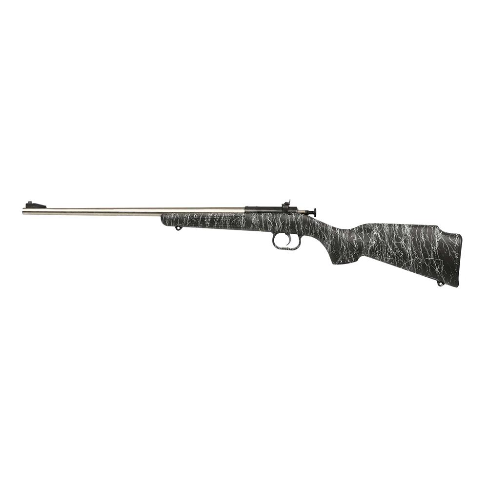 Keystone Crickett "My First Rifle" .22 LR Single Shot 16.1" Barrel Black with White Webbing Picture of Keystone Sporting Arms Crickett 22LR Stnls Black w/White Web Syn Stk