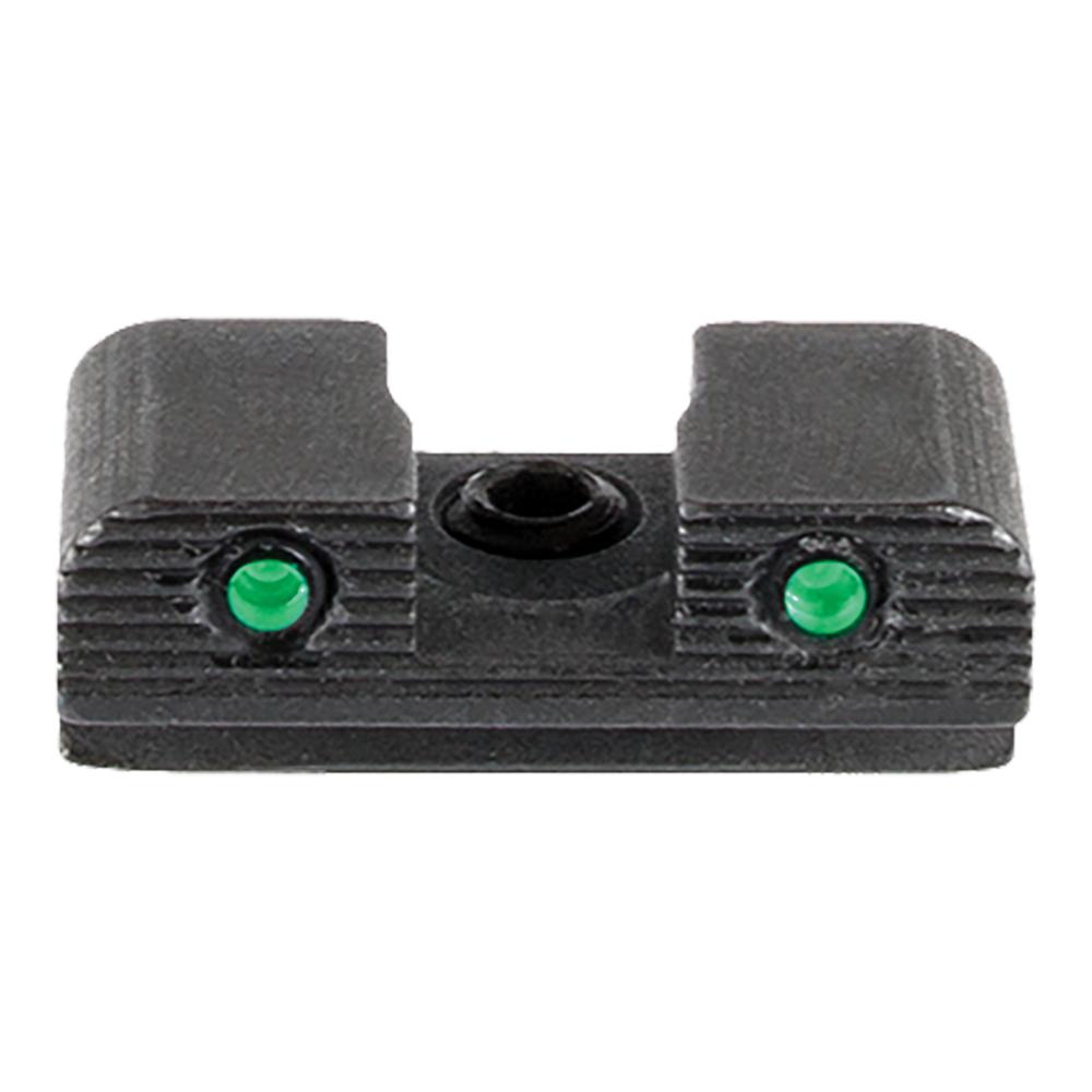 Ameriglo Tritium 2-Dot Handgun Night Sights .240" Square Notch with Serration Hellcat OSP Green with Black Picture of Ameriglo Green Tritium 2-dot Black Outlines .240in H Sq Notch Hellcat OSP w/seration