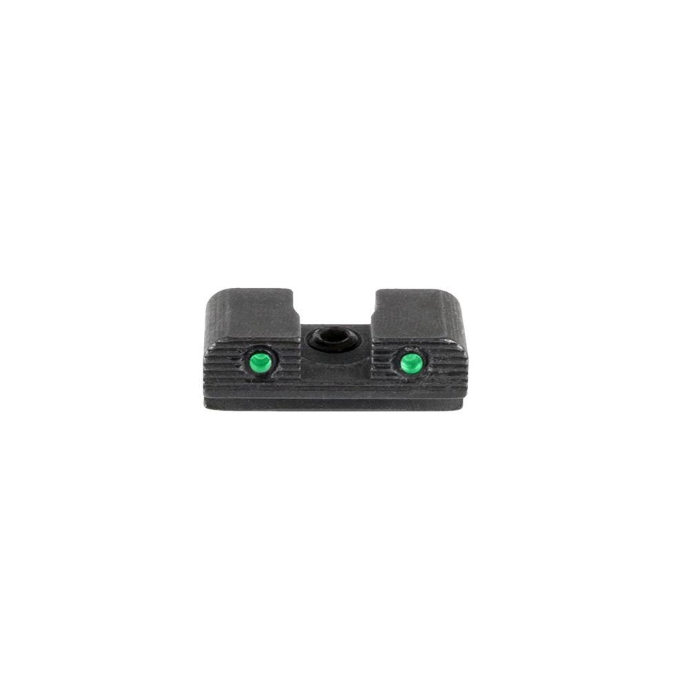 Ameriglo 2-Dot Tritium Rear Handgun Sight for Sig Sauer/Springfield XD/Hellcat (Non OSP) Green with Black Notch #8 Picture of Ameriglo Tritium Rear Sight Sig/Sprgfld Green Tritium 2-Dot Black Outlines #8