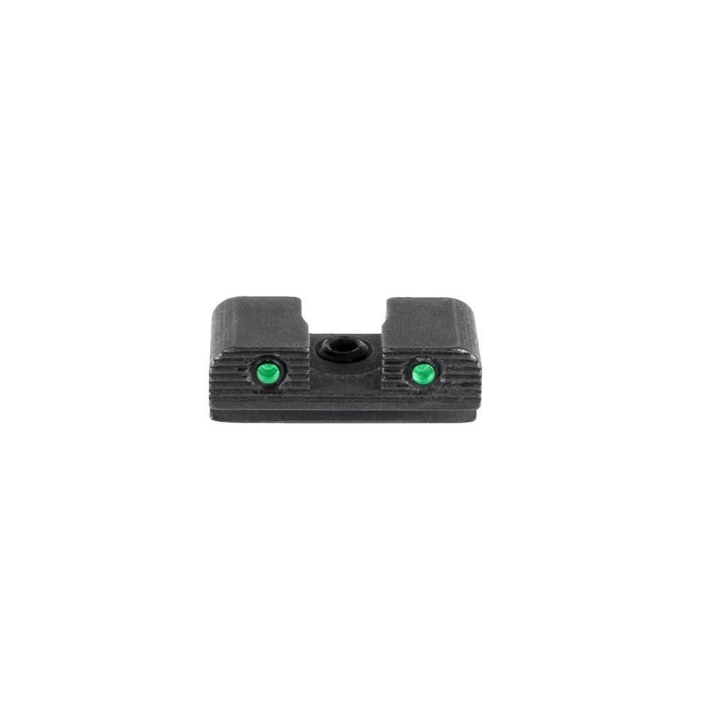 Ameriglo 2-Dot Tritium Rear Handgun Sight for Sig Sauer/Springfield XD/Hellcat (Non OSP) Green with Black Notch #10 Picture of Ameriglo Tritium Rear Sight Sig/Sprgfld Green Tritium 2-Dot Black Outlines #10