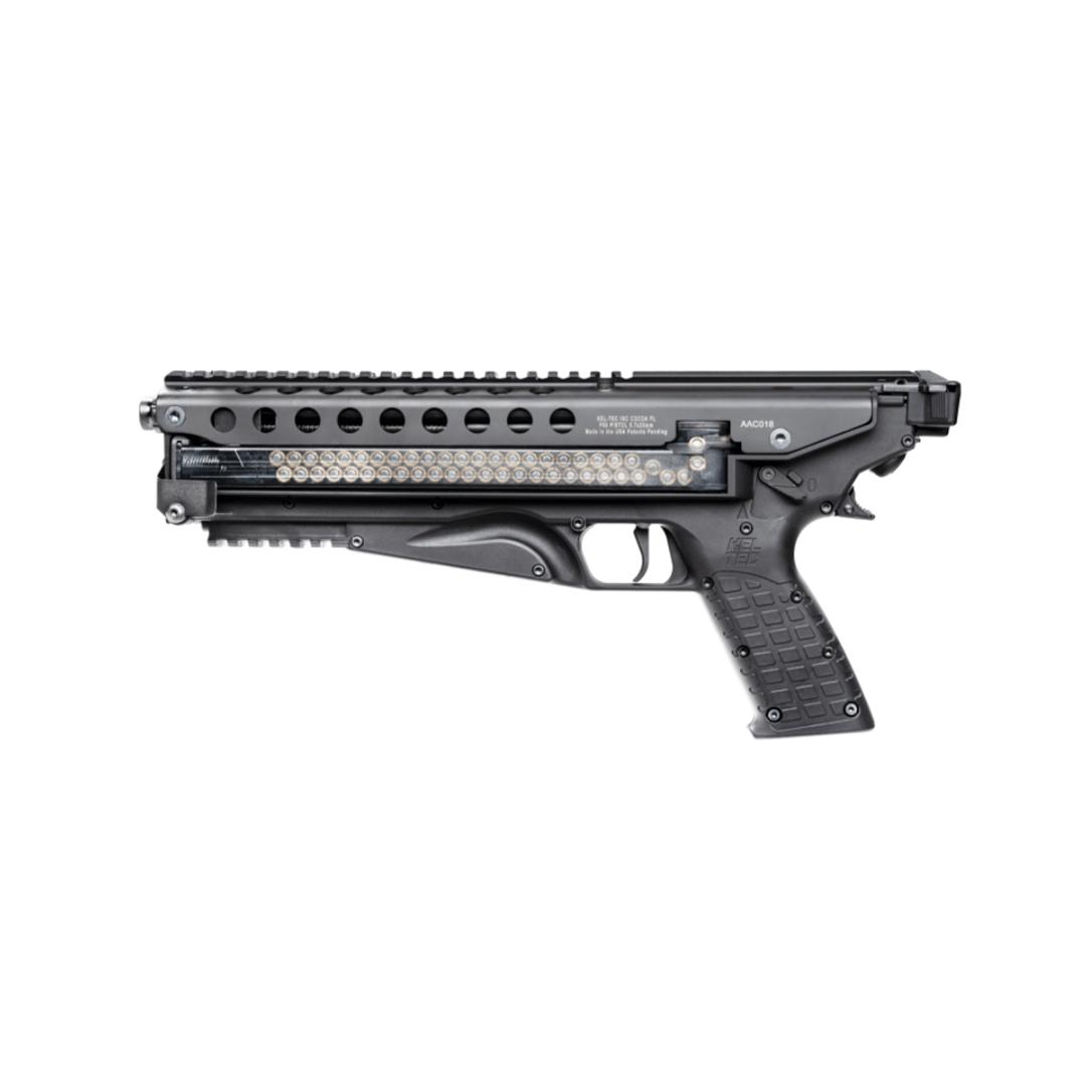 Kel-Tec P-50 Handgun 5.7x28mm 50rd Magazines 9.6" Barrel Black Grip Picture of Kel-Tec Cnc Industries Inc. P50 PISTOL 5.7X28 9.6IN BLACK 2-50RND MAGS