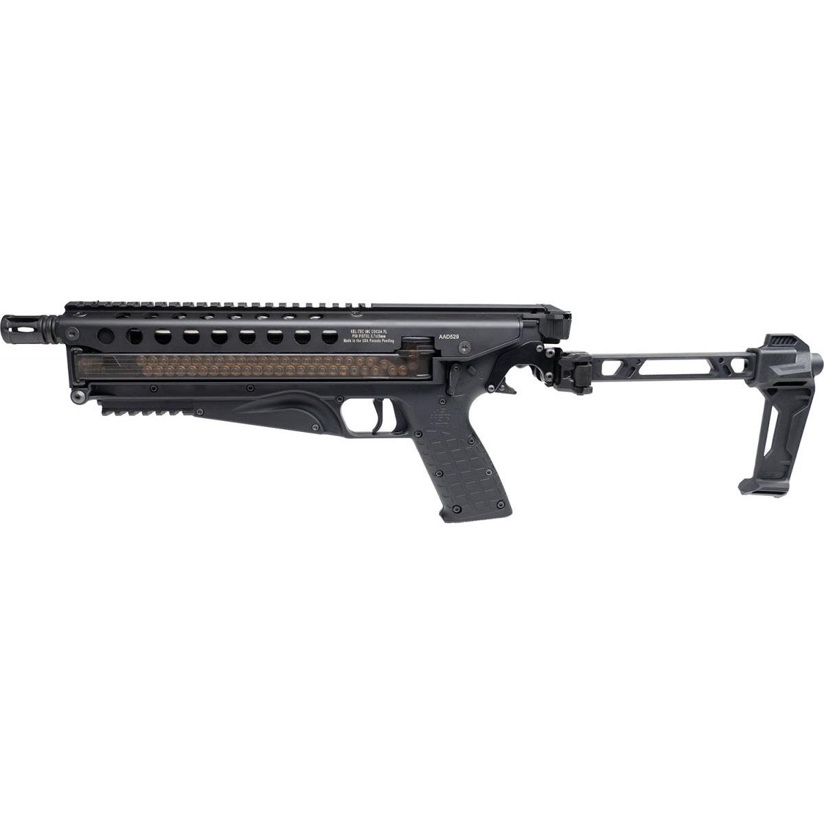 Kel-Tec P50 Defender w/Strike Industries Brace Handgun 5.7x28mm 50rd Magazine 9.6 Barrel w/Compensator Picture of Kel-Tec Cnc Industries Inc. KEL-TEC P50 DEFENDER STRIKE INDUSTRIES PISTOL BRACE 9.6'' BRL 50 RD W/ COMP