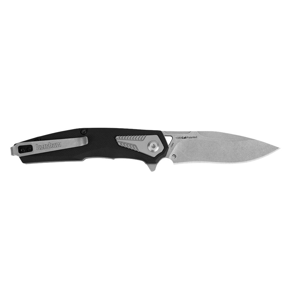 Kershaw Tremolo Spring Assisted Folding Knife 3-1/8" Clip Point Blade Black Picture of Kershaw Knives Kershaw Tremolo Spring Assisted Opening Knife (3.1 Stonewash)