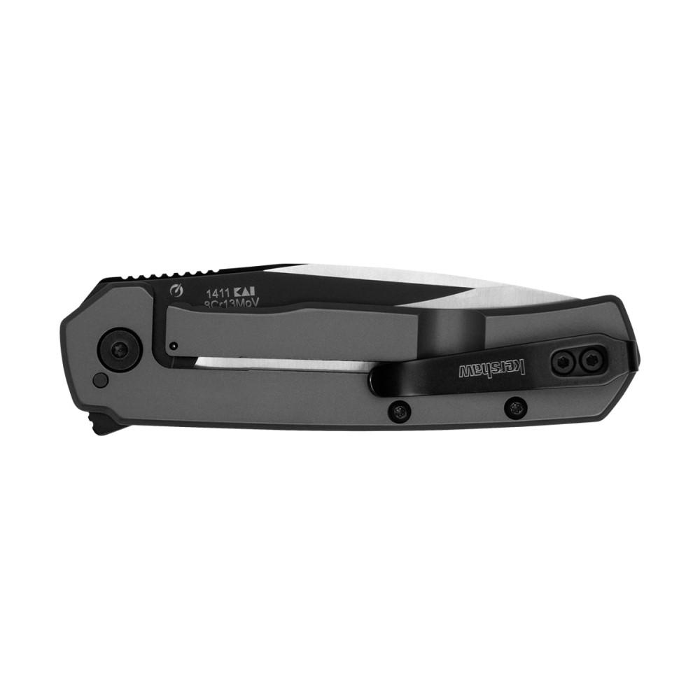 Kershaw Thermal Folding Knife 3" Drop Point Blade Grey Picture of Kershaw Knives Kershaw Thermal Frame Lock Assisted Opening (Gray 2.95")