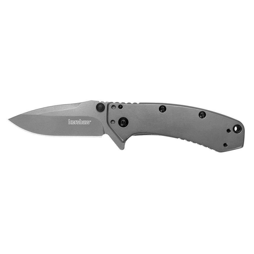 Kershaw Cryo Folding Knife 2-3/4" Drop Point Blade Matte Grey Picture of Kershaw Knives Kershaw Cryo Assisted Opening Knife (2.75" Gray)