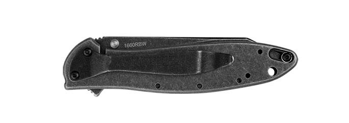 Kershaw Random Leek Reverse Tanto Assisted Folding Knife (3" BlackWash) Picture of Kershaw Knives Kershaw Random Leek Reverse Tanto Assisted Opening Knife (3" BlackWash)