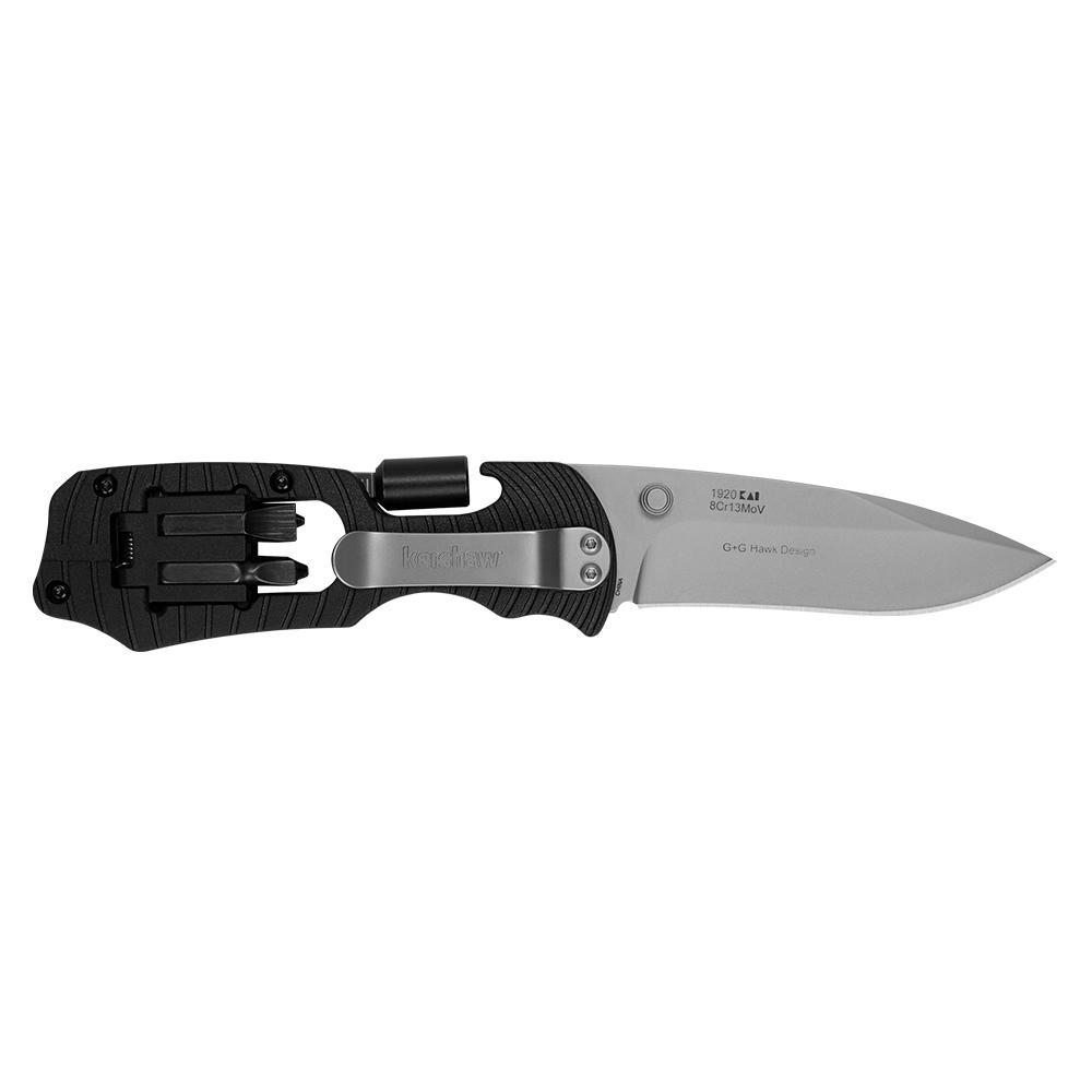 Kershaw Select Fire Folding Knife 3-2/5" Drop Point Blade Black Picture of Kershaw Knives Kershaw Select Fire Liner Lock Knife Multi-Tool GFN (3.375" Bead Blast)