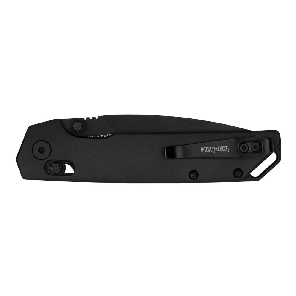 Kershaw Iridium Folding Knife 3-2/5" Spear Point Blade Black Picture of Kershaw Knives KERSHAW IRIDIUM BLACK 3.4"
