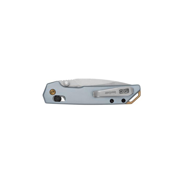 Kershaw Mini Iridium Folding Knife 3" Spear Point Blade Ice Blue Picture of Kershaw Knives Kershaw Mini Iridium Ice Blue Handle 3in Blade