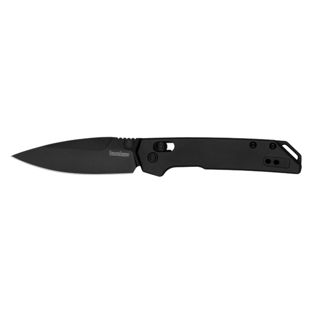 Kershaw Mini Iridium Folding Knife 3" Spear Point Blade Black Picture of Kershaw Knives KERSHAW MINI IRIDIUM BLACK FOLDING (3'')