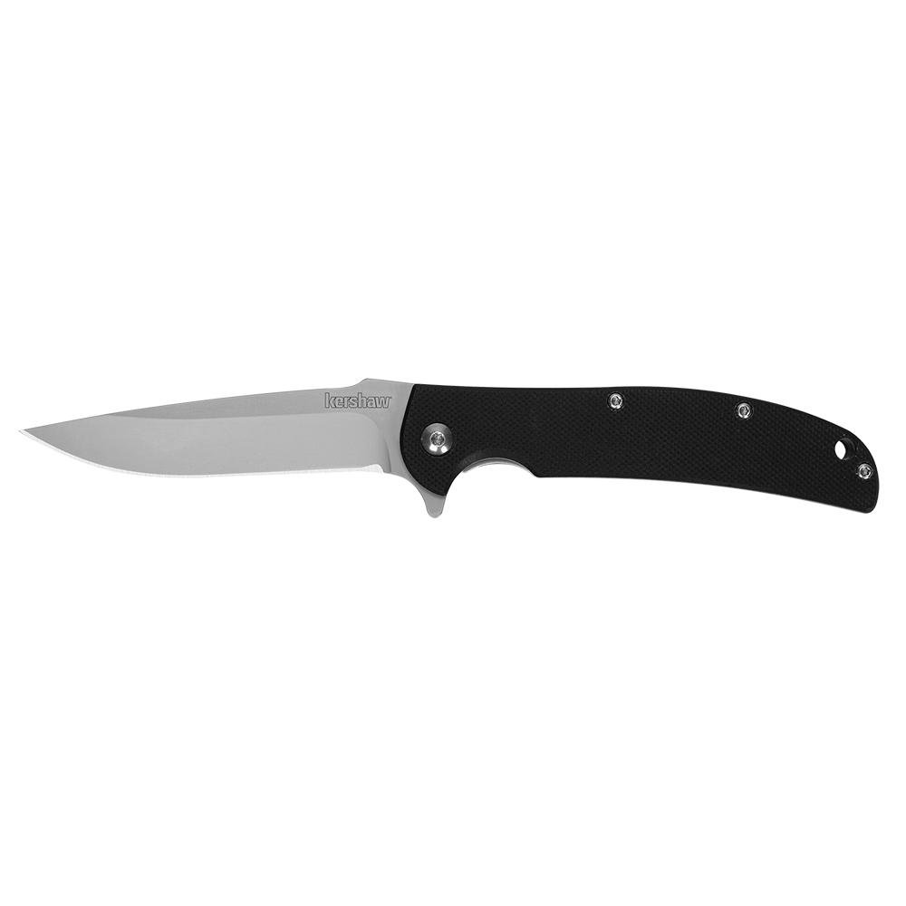 Kershaw Chill Folding Knife 3" Drop Point Blade Black Picture of Kershaw Knives Kershaw Chill Liner Lock Flipper Knife (3.125" Bead Blast)