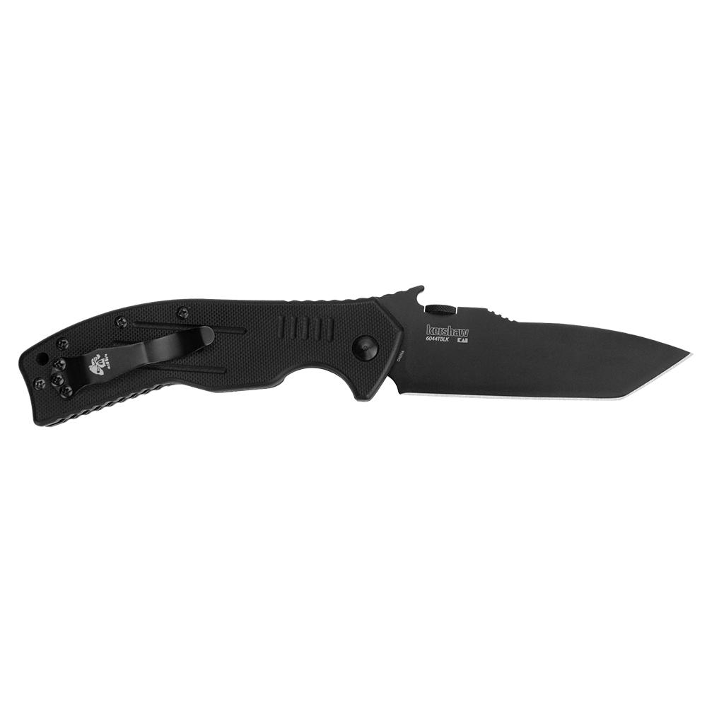 Kershaw CQC- 8K Folding Knife 3-1/2" American Tanto Blade Black Picture of Kershaw Knives Kershaw Emerson CQC-8K Tanto Liner Lock Knife (3.5" Black)