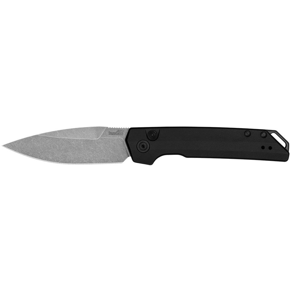 Kershaw Launch Iridium Folding Knife 3-2/5" Spear Point Blade Black Picture of Kershaw Knives KERSHAW LAUNCH IRIDIUM - ALUM BLK/WF