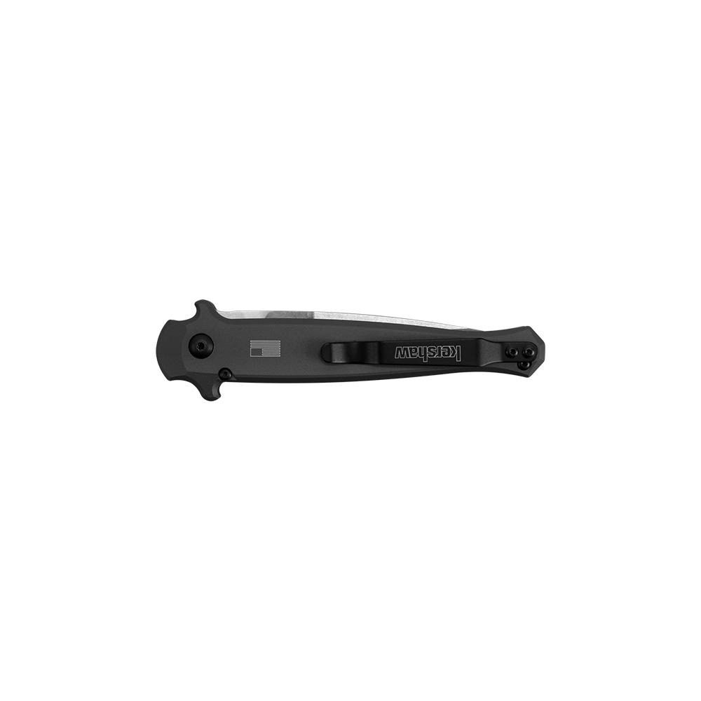 Kershaw Launch 8 Automatic Knife 3-1/5" Spear Point Blade Black Picture of Kershaw Knives Kershaw Launch 8 Stiletto Automatic Knife Gray/CF (3.5" Stonewash)