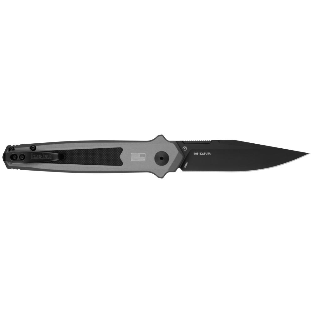 Kershaw Launch 17 Automatic Folding Knife 3-1/2" Clip Point Blade Grey Picture of Kershaw Knives KERSHAW LAUNCH 17 AUTOMATIC (BLACK/GRAY 3.5")
