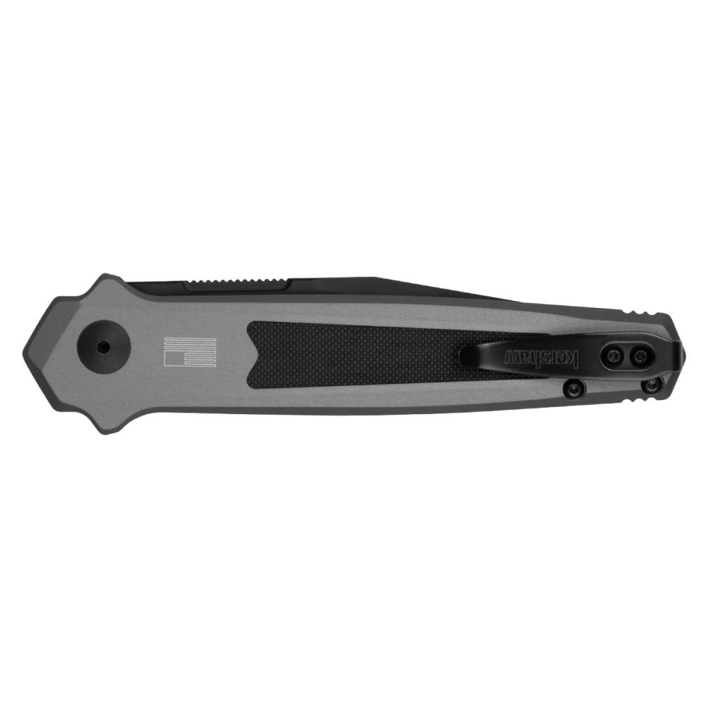 Kershaw Launch 17 Automatic Folding Knife 3-1/2" Clip Point Blade Grey Picture of Kershaw Knives KERSHAW LAUNCH 17 AUTOMATIC (BLACK/GRAY 3.5")