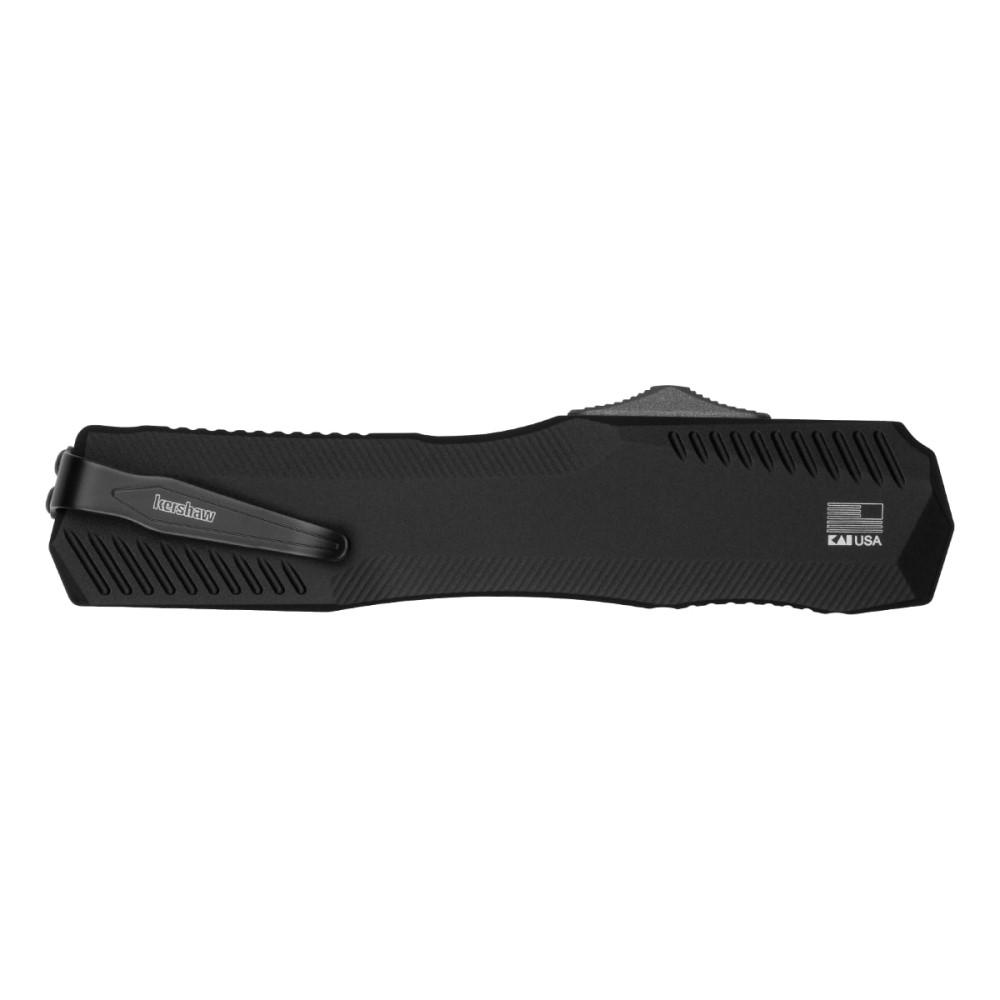 Kershaw Livewire Automatic Knife 3-3/10" Tanto Blade Black Picture of Kershaw Knives KERSHAW LIVEWIRE AUTOMATIC ALUM BLK/MAGNACUT (TANTO BW 3.3")