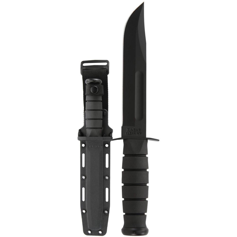Ka-Bar Ka-Bar Fixed Knife 7" Clip Point Blade Black with Sheath Picture of Ka-Bar Knives Inc. FIGHTING/UTILITY KNIFE-BLACK STR EDGE