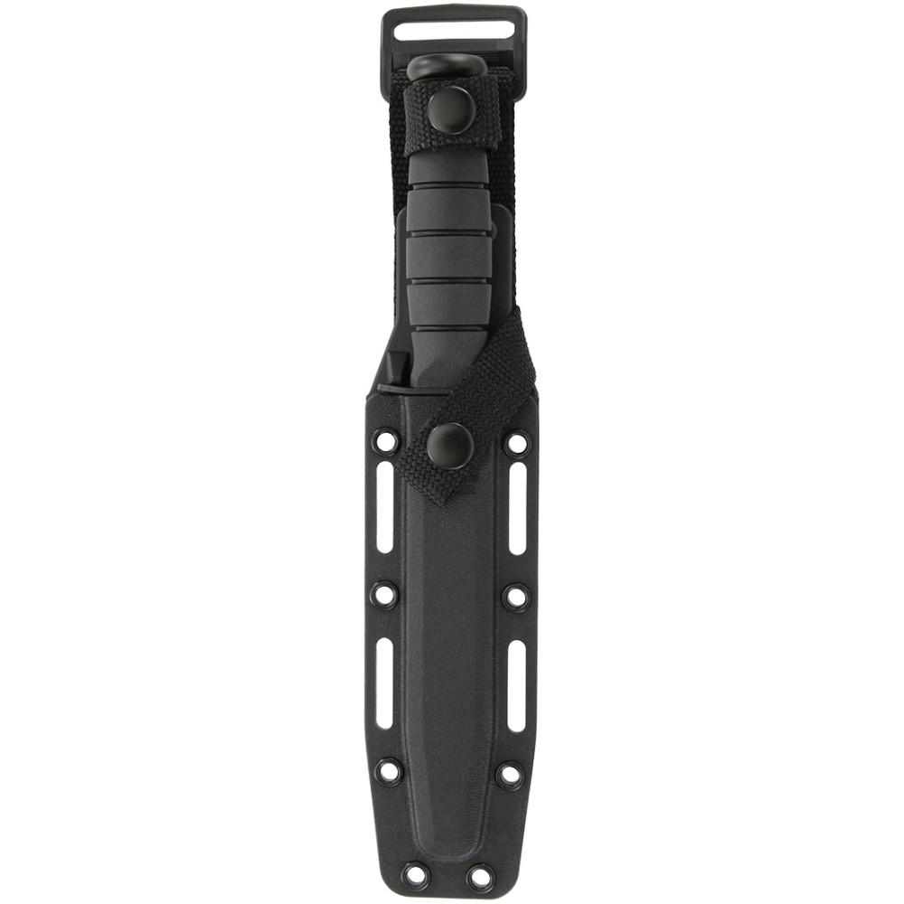Ka-Bar Short Ka-Bar Fixed Knife 5-1/4" Clip Point Blade Black Picture of Ka-Bar Knives Inc. SHORT KA-BAR BLACK STR EDGE