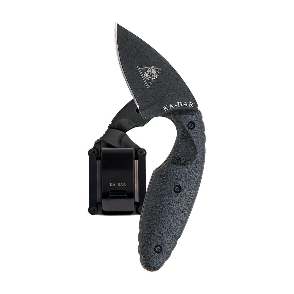 Ka-Bar Original TDI Fixed Knife 2-3/10" Drop Point Blade Black with Sheath Picture of Ka-Bar Knives Inc. TDI LAW ENFORCEMENT-BLACK STR EDGE