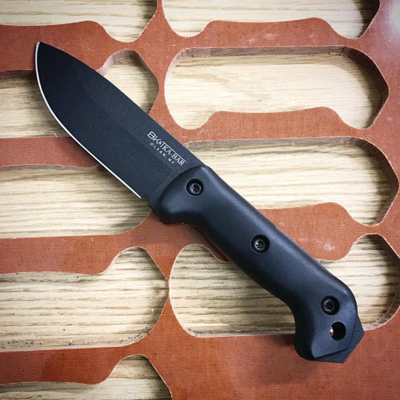 Ka-Bar Becker Companion Fixed Knife 5-1/4" Drop Point Blade Black Picture of Ka-Bar Knives Inc. BECKER CAMPANION STR EDGE