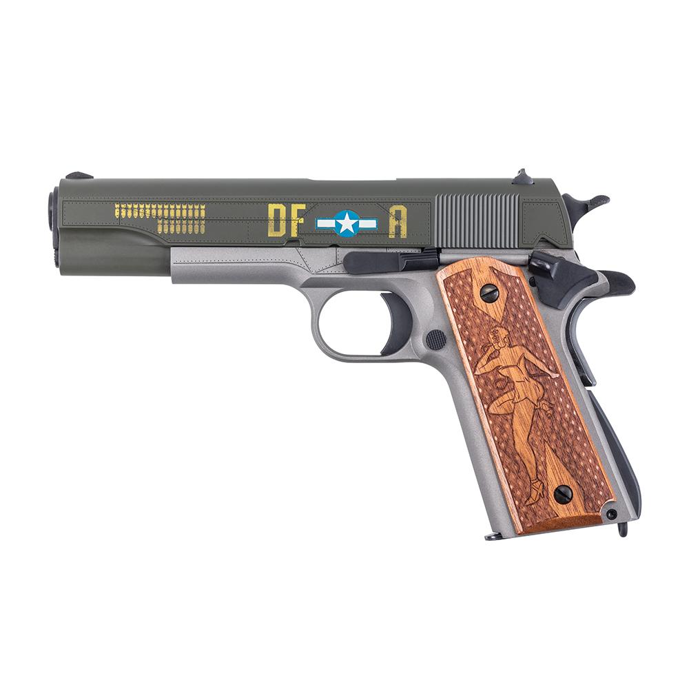 Auto-Ordnance Limited Edition "Memphis Belle" 1911 Handgun .45 Auto 7rd Magazine(1) 5'' Barrel Custom Wood Grips Picture of Kahr Arms Auto-Ordnance 1911 45cal 5'' Brl Memphis Belle Special Edition