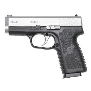 Kahr Arms CW9 Handgun 9mm Luger 7rd Magazine 3.5" Barrel Black with Silver Slide Picture of Kahr Arms Kahr CW9 3.5in Barrel Black frame SS slide 9mm 7rd Mag