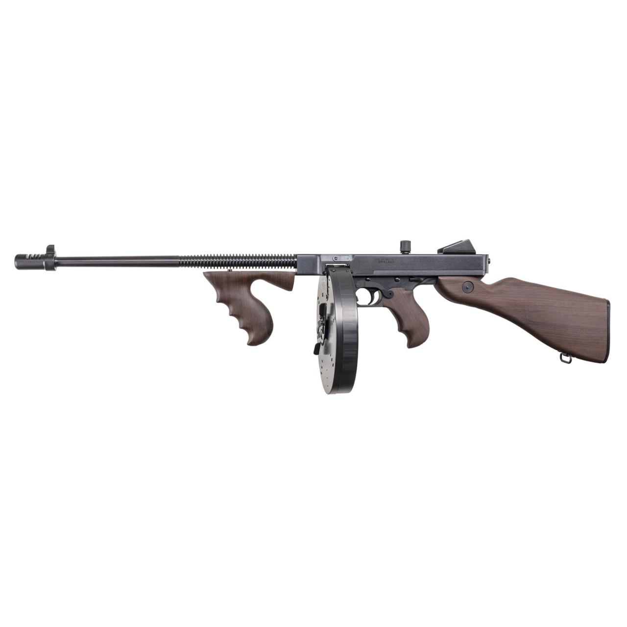 Auto Ordinance 1927A1-1C Light Weight Deluxe Rifle .45 Auto 100rd Drum/20rd Stick Magazines 18" Barrel Walnut Grain Poly Furniture Picture of Kahr Arms Auto Ord 1927A1-1C Ltwt Dlx 45ACP 100Rd Wlnt Grain Poly Furniture
